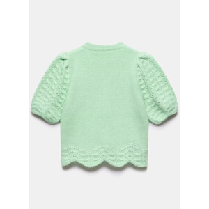 Mint Velvet Green Stitch Sleeve Knit Top